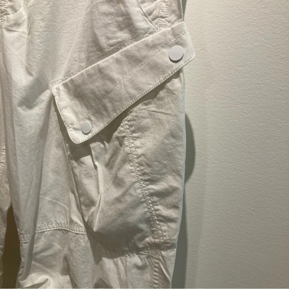 A/X Sz 32W Multi Pockets Button Fly Drawstring Hem 100% Cotton Cargo Pants - Picture 5 of 15